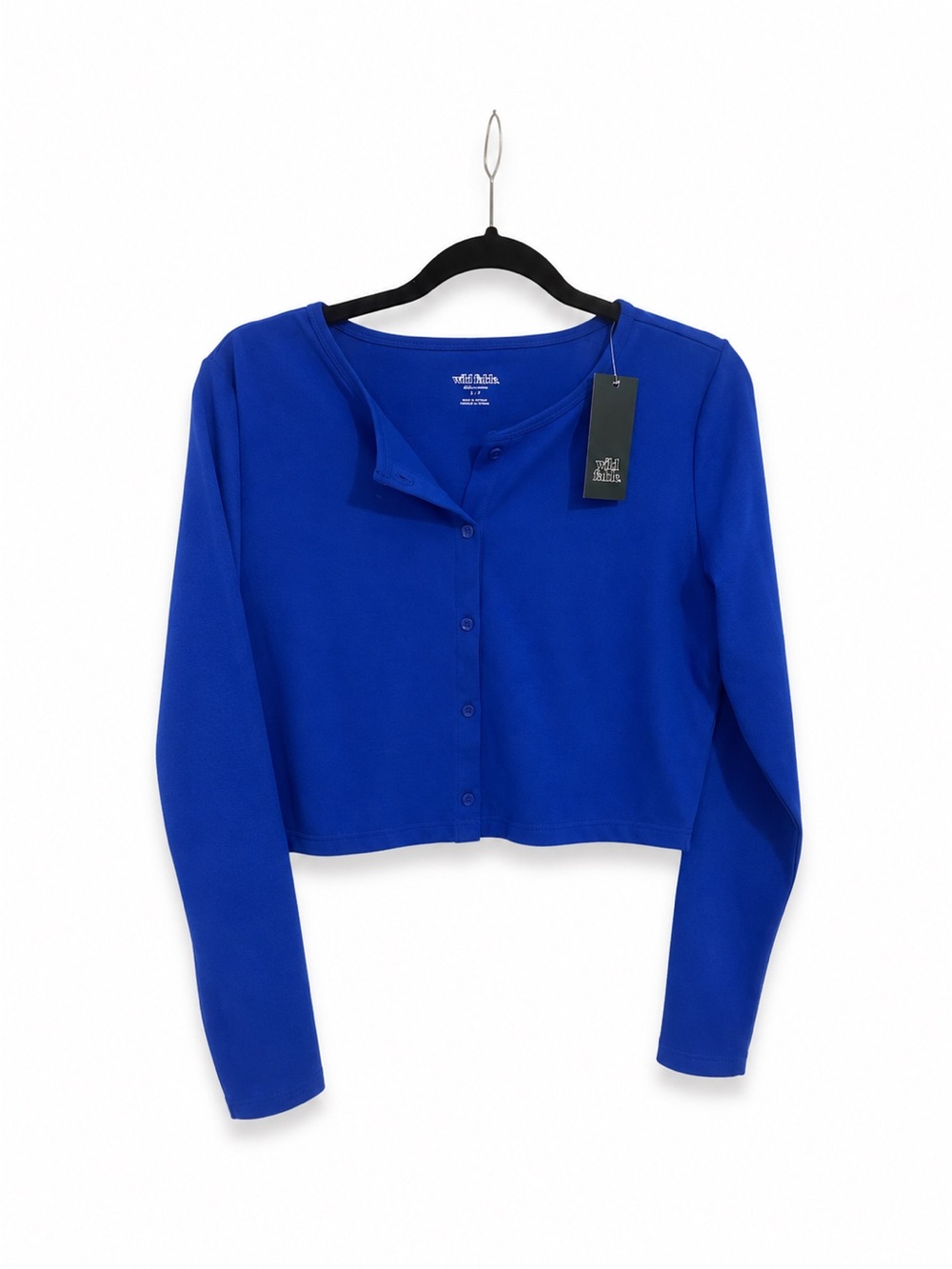 wild fable Cobalt Blue Cropped Button-Up Cardigan New With Tags💙🦋💙
